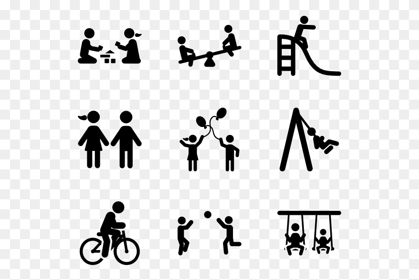 529x502 Playing Playground Pictogram, Gray, World Of Warcraft HD PNG Download