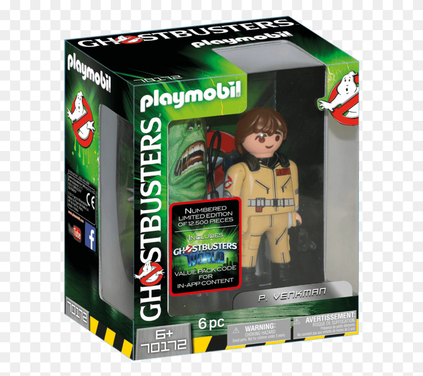 588x687 Playmobil Peter Venkman Ghostbusters Past Present And Future, Person, Human, Arcade Game Machine HD PNG Download