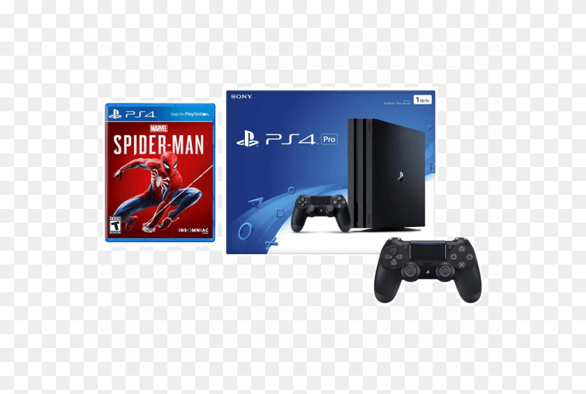 601x506 Descargar Png Playstation 4 Pro Marvel39S Spider Man Controller Bundle Ps4 Pro Precio En Pakistán, Electrónica, Persona, Humano Hd Png