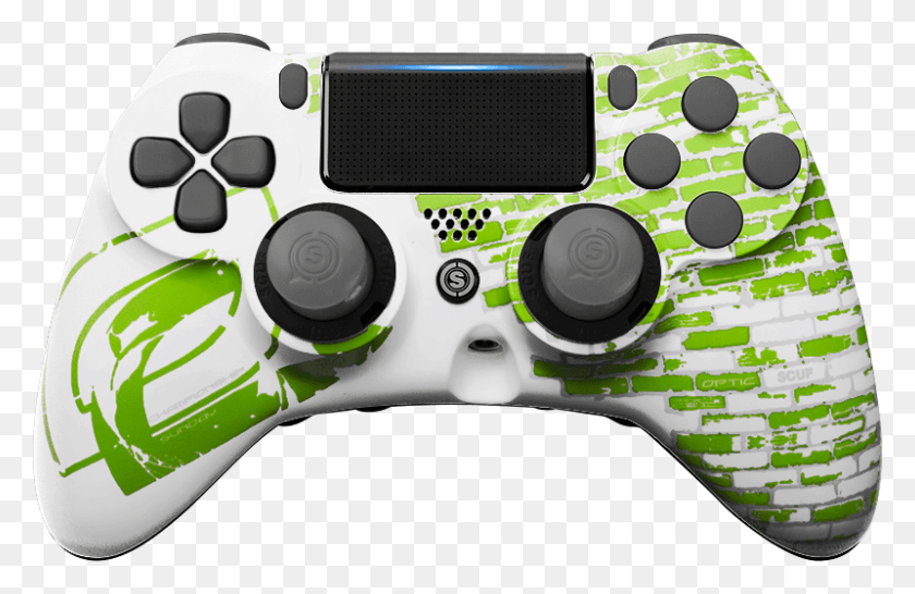 800x499 Playstation Controllers Optic Championship Optic Championship White Scuf Impact, Electronics, Joystick, Video Gaming HD PNG Download