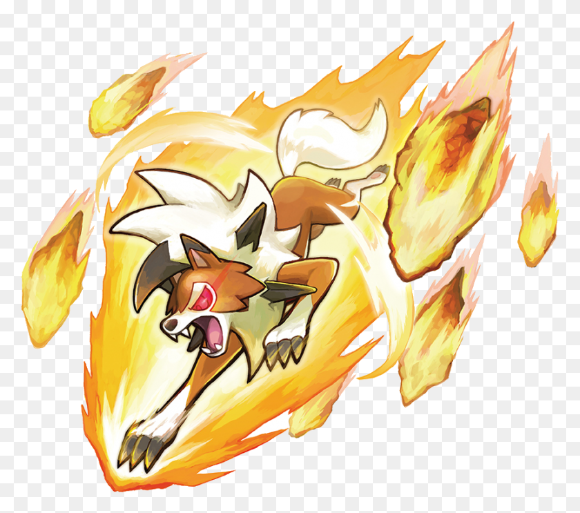 861x755 Descargar Png / Lycanroc Dusk Z Move, Angry Birds Hd Png