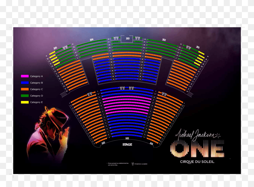 1591x1144 Please Refer To Seating Plans For More Details Mandalay Bay Cirque Du Soleil Seating, Person, Human, Light HD PNG Download