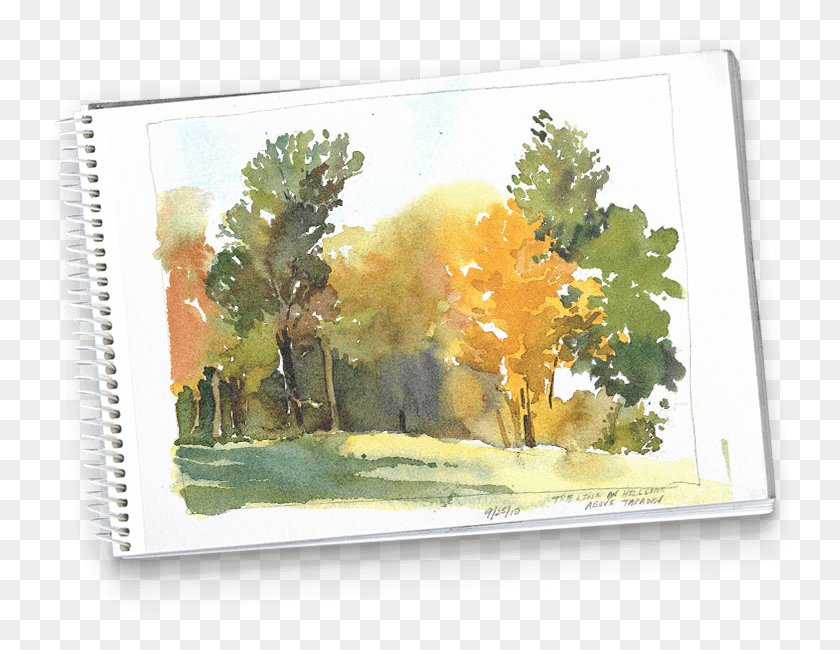 751x590 Plein Air Watercolor, Canvas HD PNG Download