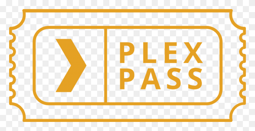 840x402 Plex Pass Для Вашего Пк Nas Mac Pc Android Roku Chromecast Логотип Plex Pass, Завод, Символ, Товарный Знак Hd Png Скачать