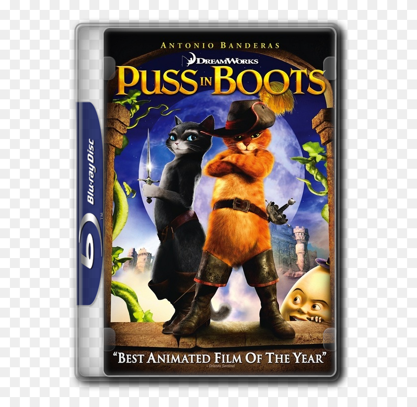 569x760 Plot Outline Puss In Boots Puss In Boots Movie, Disk, Dvd, Person HD PNG Download