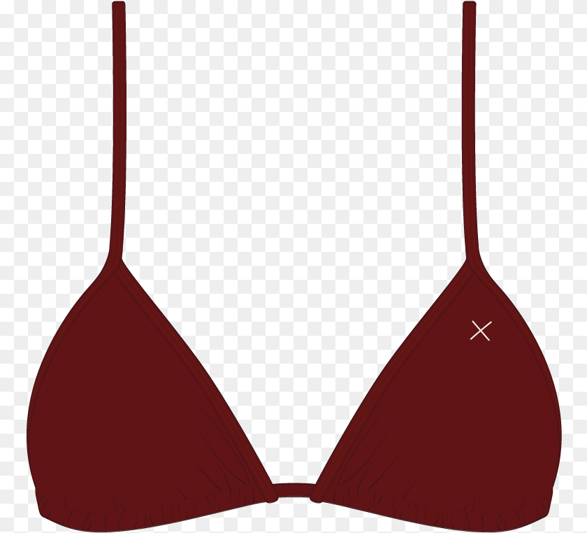 767x762 Plum Bikini Top Ii Bikini With X Logo, Bra, Clothing, Lingerie, Underwear PNG