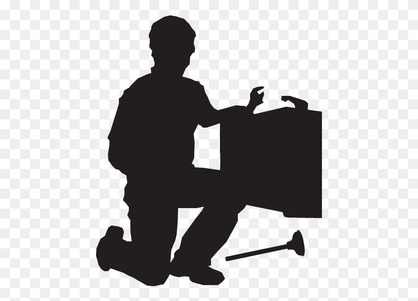455x546 Plumbing Old Soldier Silhouette, Person, Human HD PNG Download