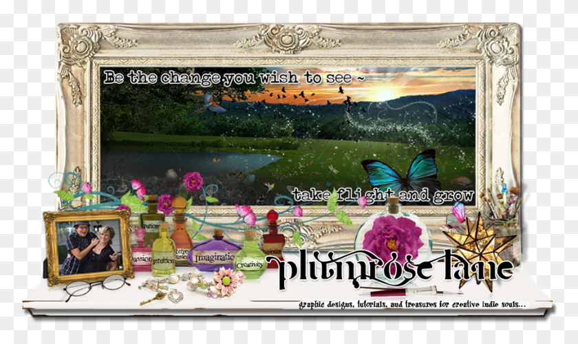 900x508 Descargar Png / Plumrose Lane Tutorials Picture Frame, Persona, Humano, Final Fantasy Hd Png