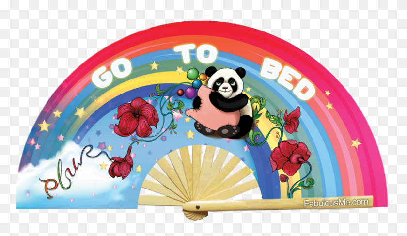 835x458 Plur Panda Go To Bed Circuit Party Fan By Fabulous Circle, Giant Panda, Mammal, Animal HD PNG Download