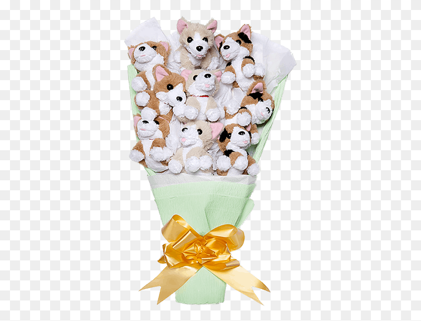 347x581 Plush Corgi Bouquet Thinkgeek Plush Corgi Bouquet, Toy, Teddy Bear, Sweets HD PNG Download