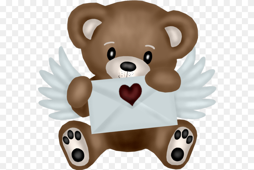 592x563 Plush Cubs Tubes Cartoon Teddy Bear Wing Clipart PNG