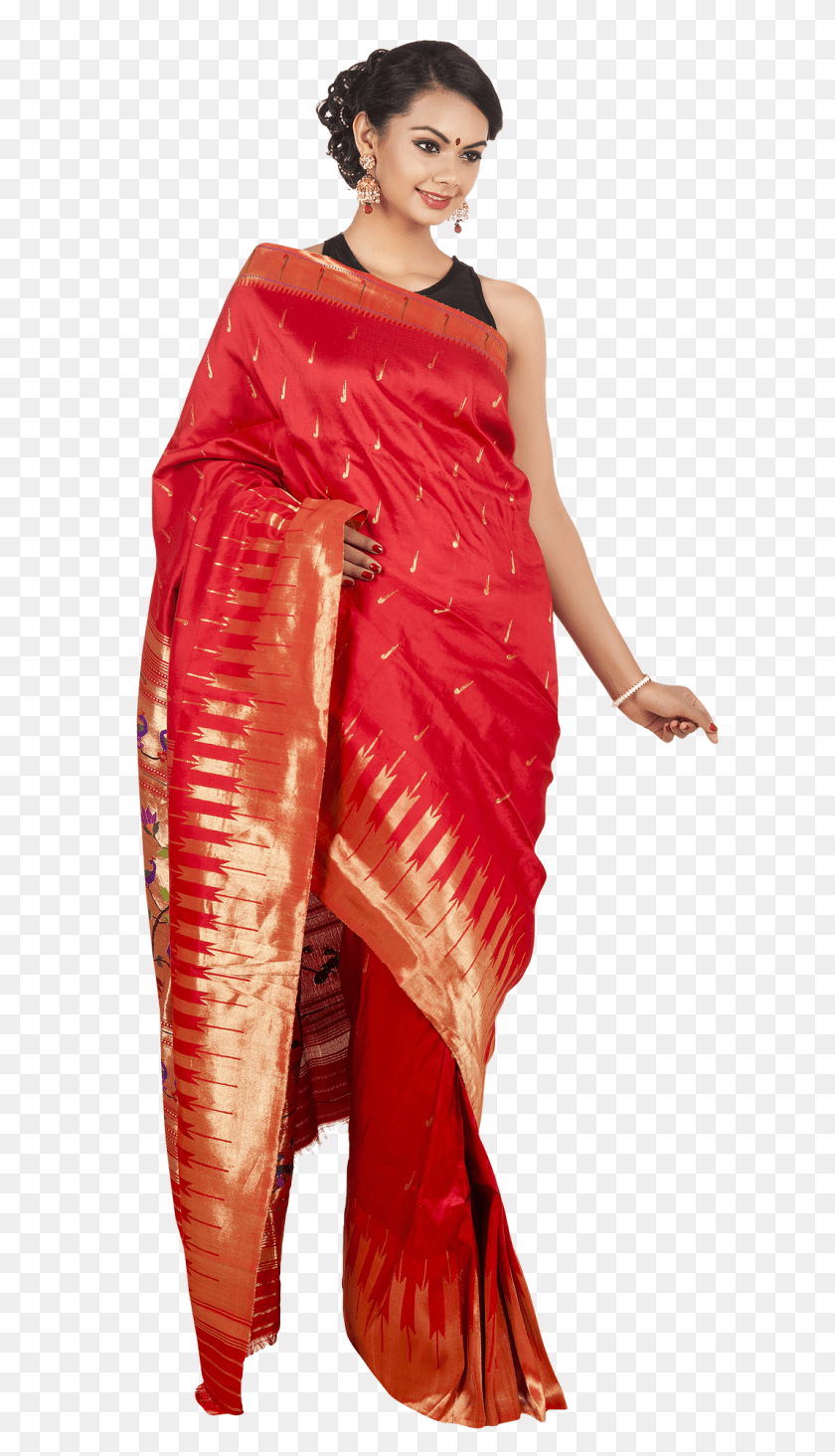1150x2004 Pngpix Com Wedding Saree Transparent Adult, Female, Person, Silk PNG