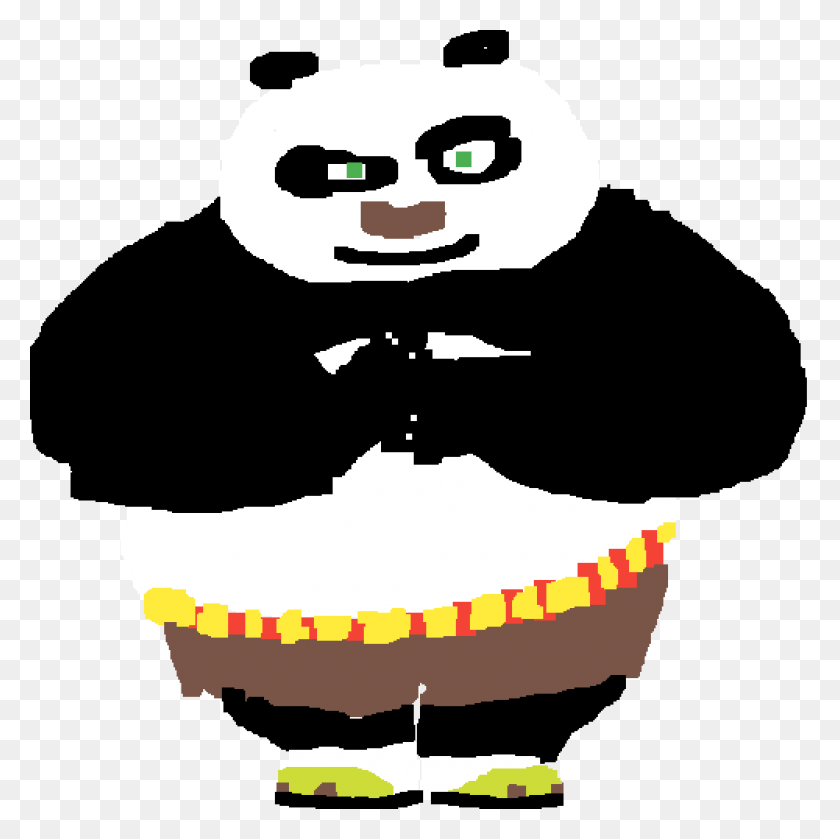 1000x1000 Descargar Png Po The Kung Fu Panda Cartoon, Stencil, Publicidad, Poster Hd Png