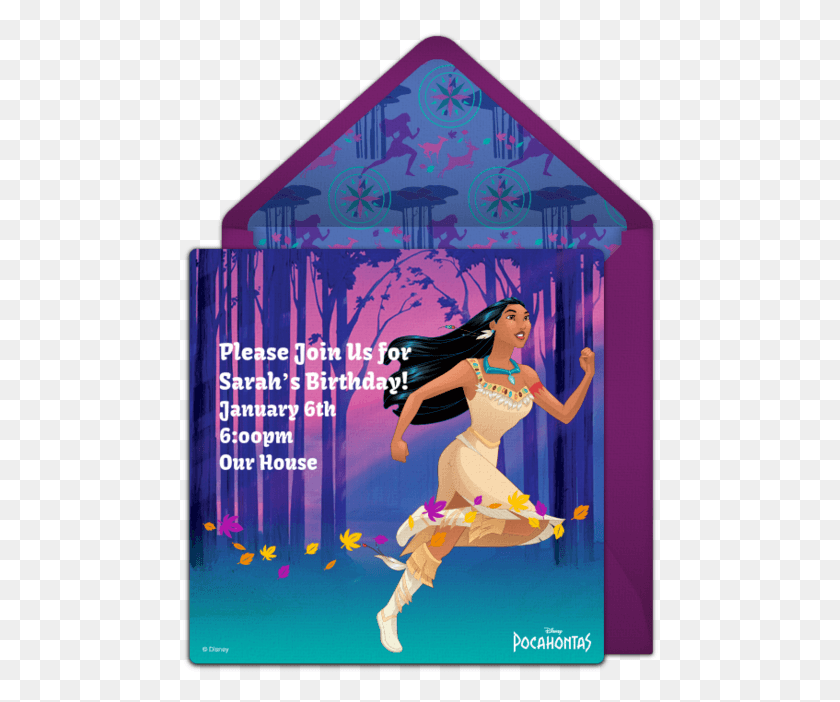 477x642 Descargar Png / Cartel De Invitación En Línea De Pocahontas, Persona, Humano, Anuncio Hd Png