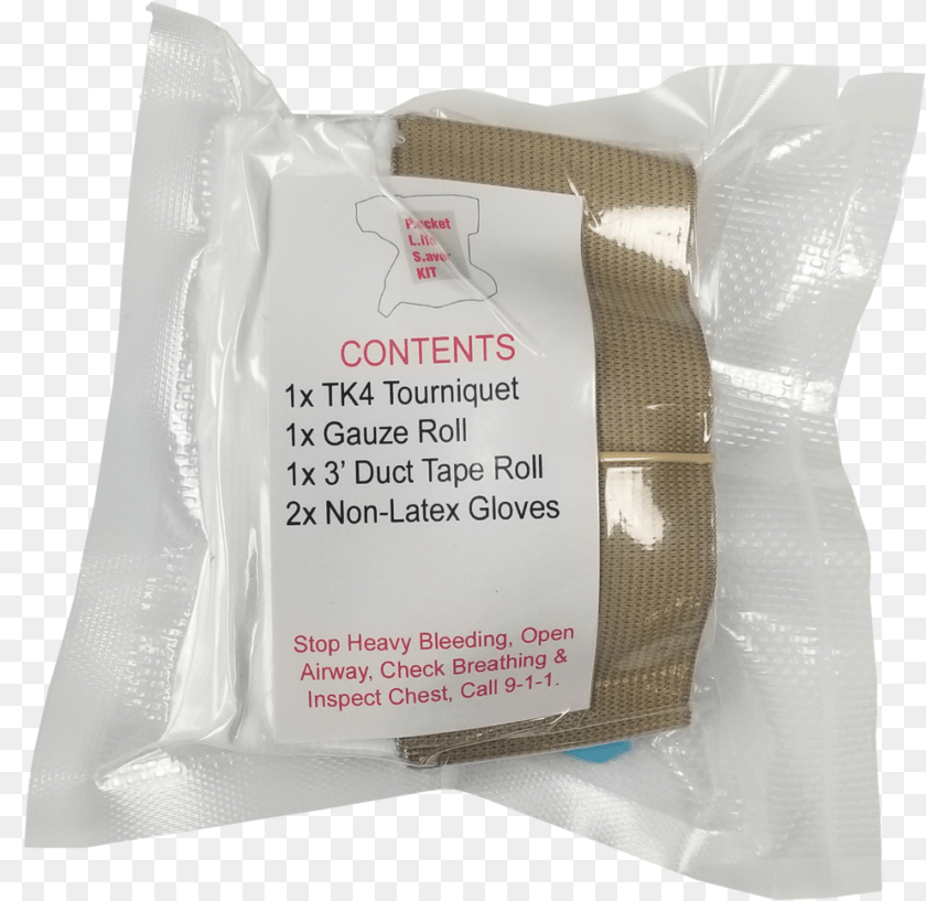 Pocket Life Saver, Bag, Bandage, First Aid PNG