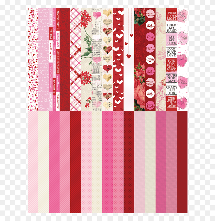 627x801 Pocket Love Border Strips By Katie Pertiet Art, Rug, Text, Label HD PNG Download