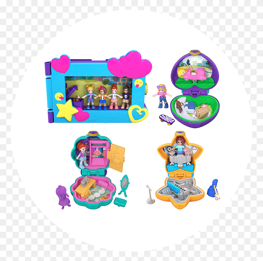 773x773 Pocket Polly Pocket Micro Value Pack, Label, Text, Person HD PNG Download