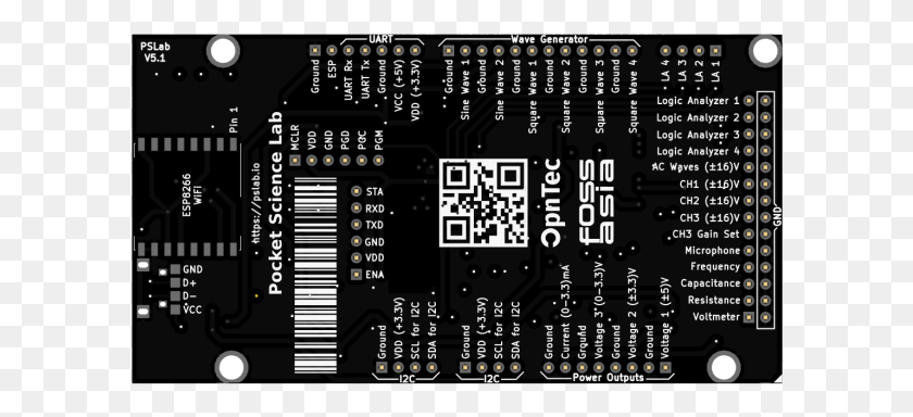 600x324 Descargar Png Pocket Science Lab Dev Board Microcontrolador, Código Qr, Marcador, Texto Hd Png