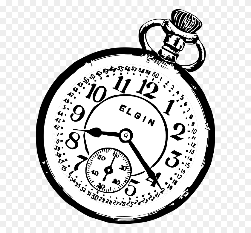600x720 Pocket Watch Watch Clock Time Vector Image Retro Pocket Watch, Stopwatch, Clock Tower, Tower HD PNG Download