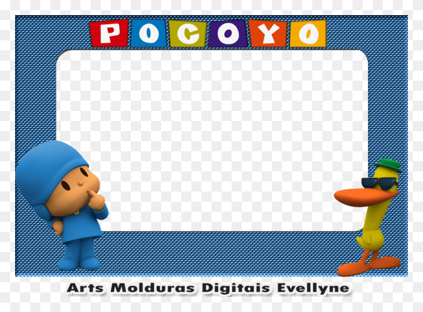 800x574 Pocoyo Molduras Pocoyo, Toy, Super Mario, Texto Hd Png