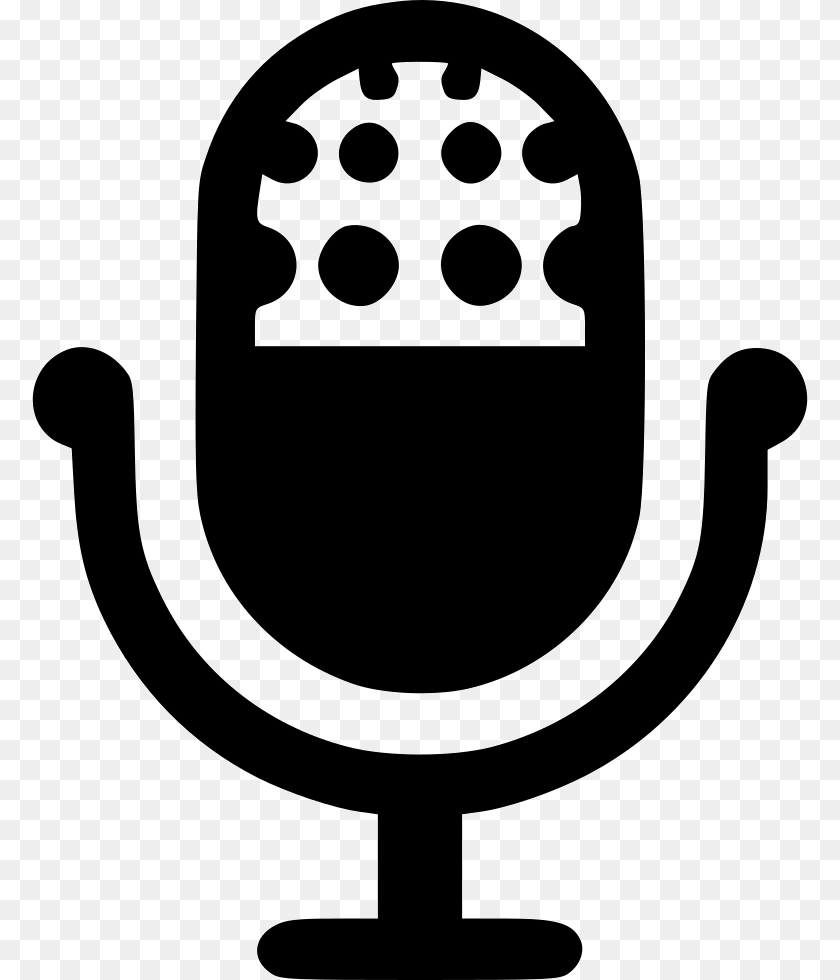 776x980 Podcast Icon, Stencil, Electrical Device, Microphone, Smoke Pipe Clipart PNG