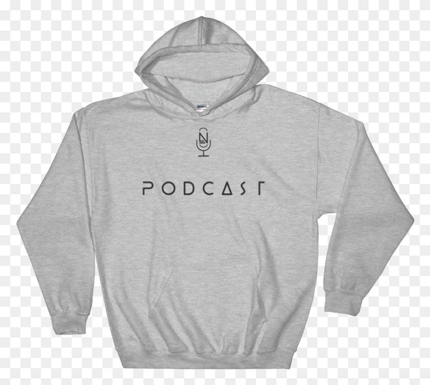 797x709 Podcast Mic Logo Heavy Blend Hooded Sweatshirt Let Me Know It39s On And I Ll Bring My Friends Hoodie, Clothing, Apparel, Sweater HD PNG Download