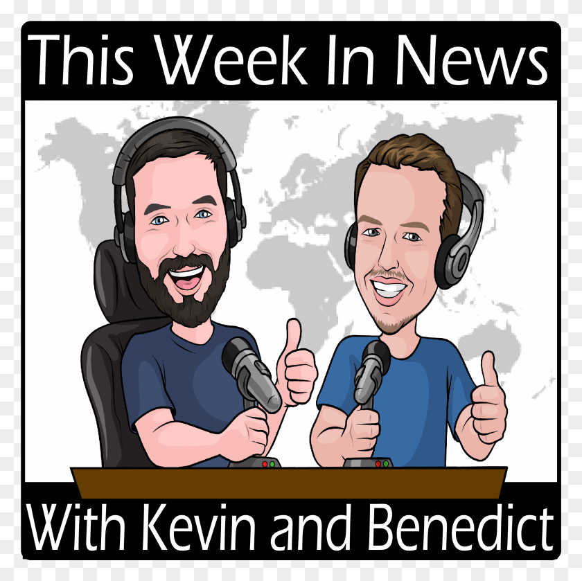 3290x3286 Podcasts Kevin And Benedict Productions Cartoon, Person, Human, Crowd HD PNG Download