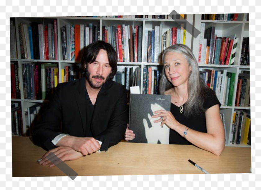 853x602 Poems By Keanu Reeves Alexandra Grant, Person, Human, Furniture HD PNG Download