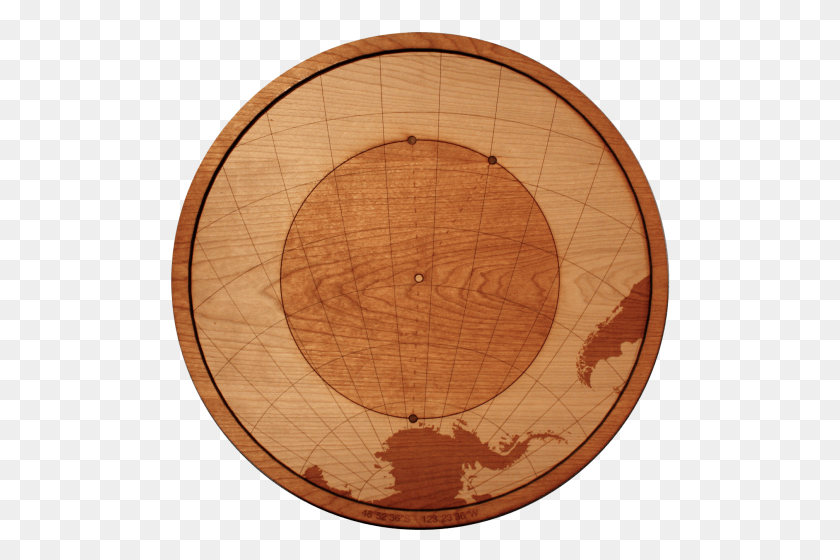 500x500 Point Nemo Wood Map1 Wood, Furniture, Plywood, Tabletop HD PNG Download