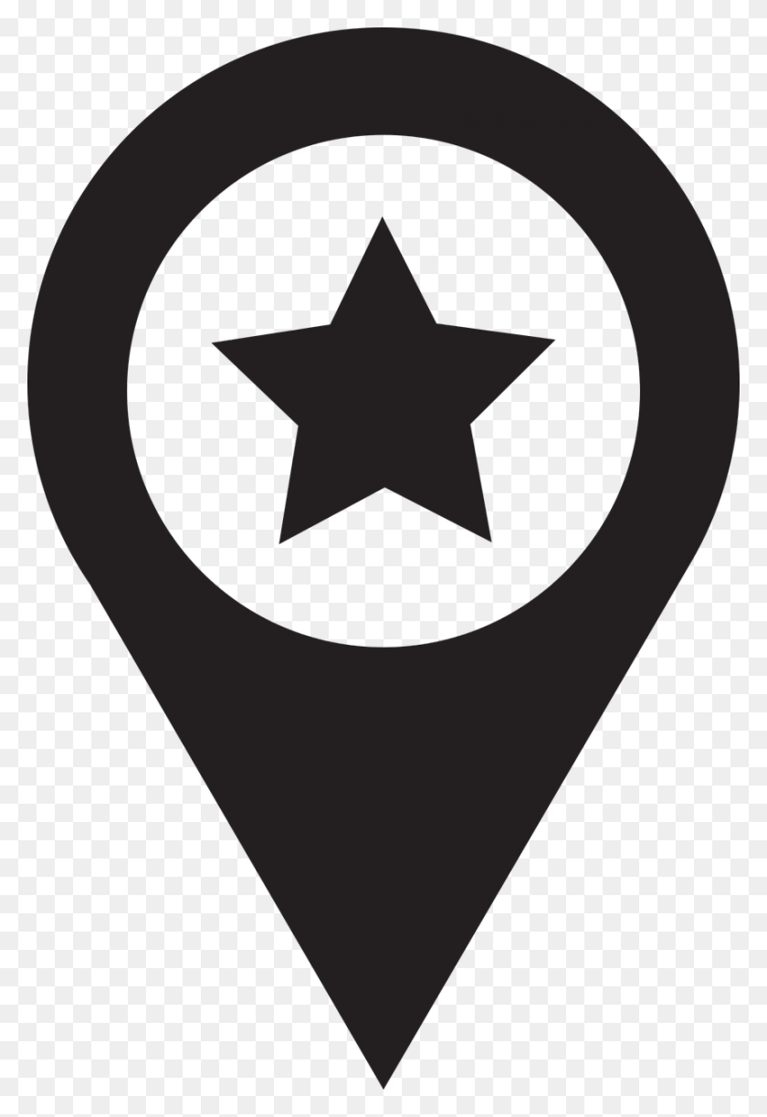858x1280 Pointer Map Icon Free Icon Gps, Symbol, Star Symbol, Plectrum HD PNG Download