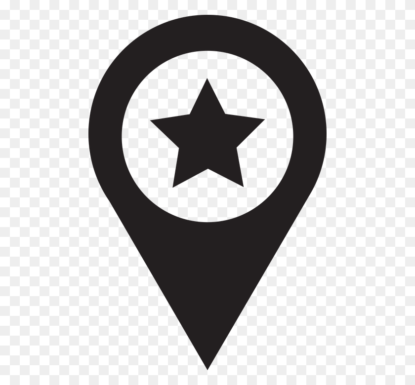 482x720 Pointer Map Icon Vector Gps Marker Travel Islam Symbol Transparent Background, Star Symbol, Plectrum HD PNG Download