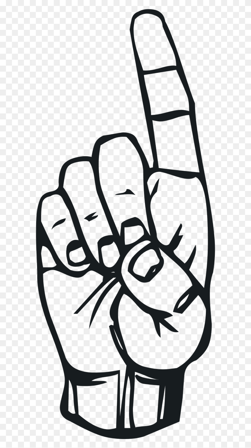 600x1441 Pointing Finger Pictures Finger Black And White Clipart, Hand, Text, Stencil HD PNG Download
