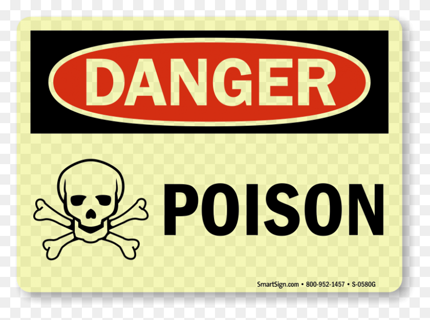 800x579 Poison Warning Signs Poison Warning Sign, Label, Text, Car HD PNG Download