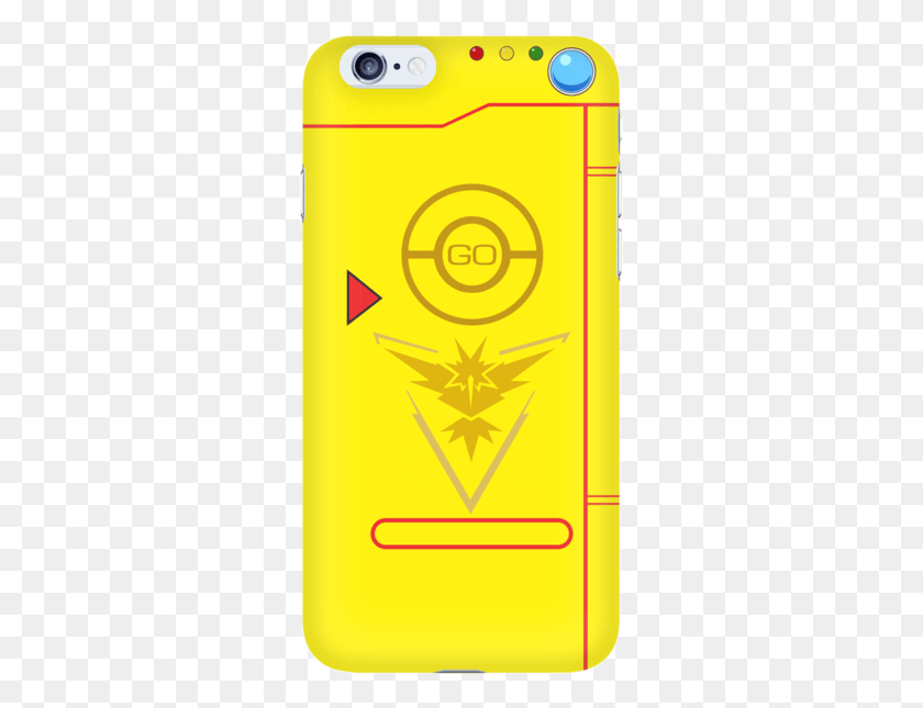 297x585 Pokedex Pokemon Go Team Instinct Iphone Case Mobile Phone Case, Symbol, Star Symbol, Text HD PNG Download