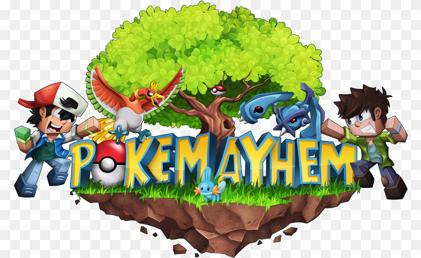 Pokemayhem Pixelmon Server Minecraft Pokemon Minecraft Server Logo, Baby, Book, Comics, Person Clipart PNG
