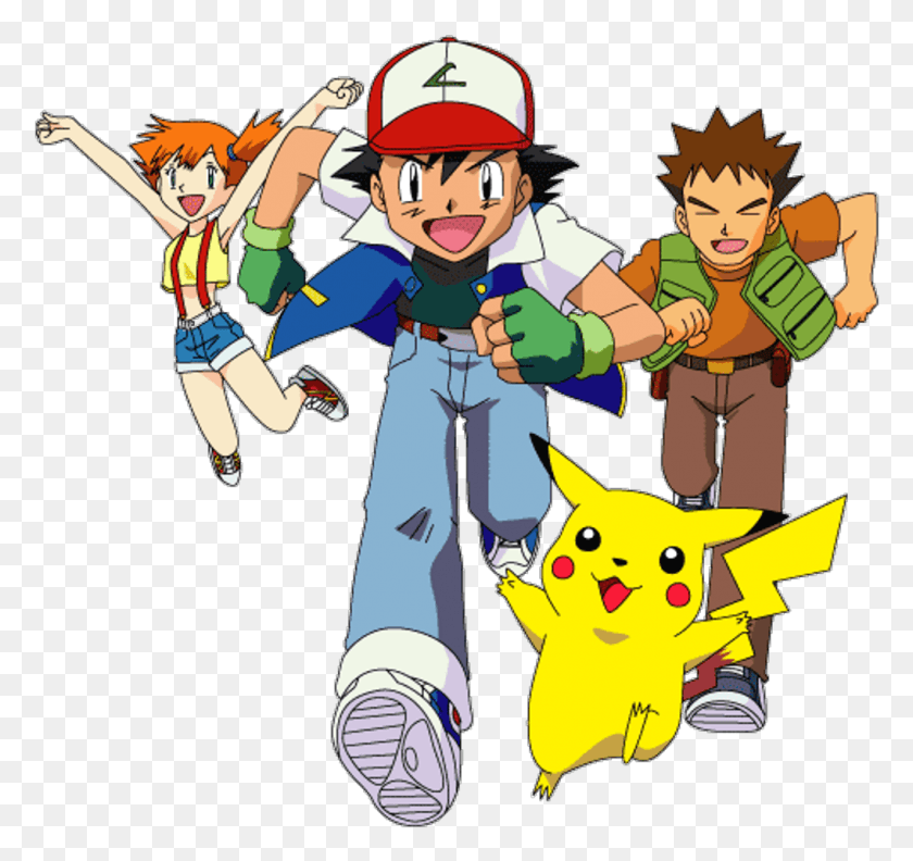 1016x954 Pokemon Ashketchum Misty Pikachu Png / Pokemon Ashketchum Hd Png