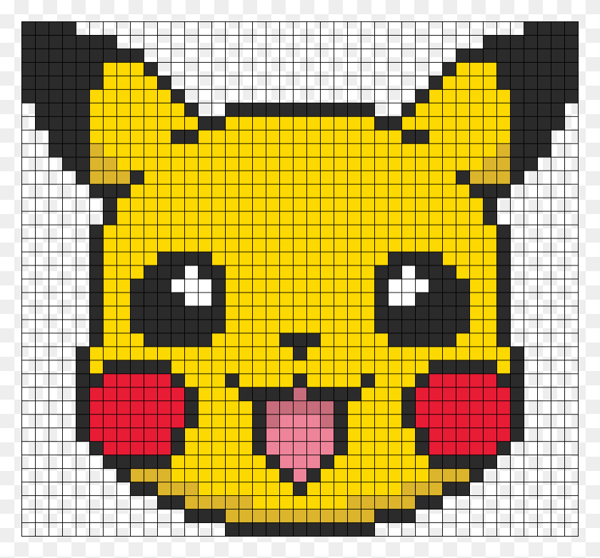 862x799 Pokemon Battle Trozei Pikachu Perler Bead Pattern Bead Pikachu Pixel Art, Text, Pac Man, Furniture HD PNG Download