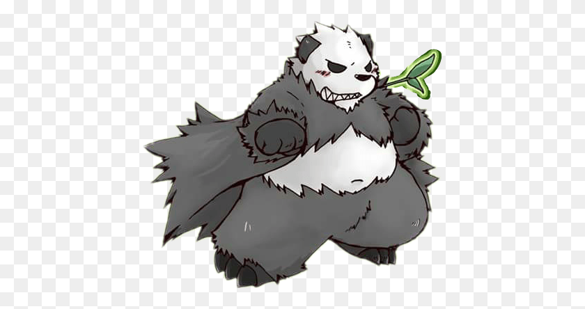 429x384 Pokemon Bear Oso Panda Pangoro Cartoon, Animal, Bird, Mammal HD PNG Download
