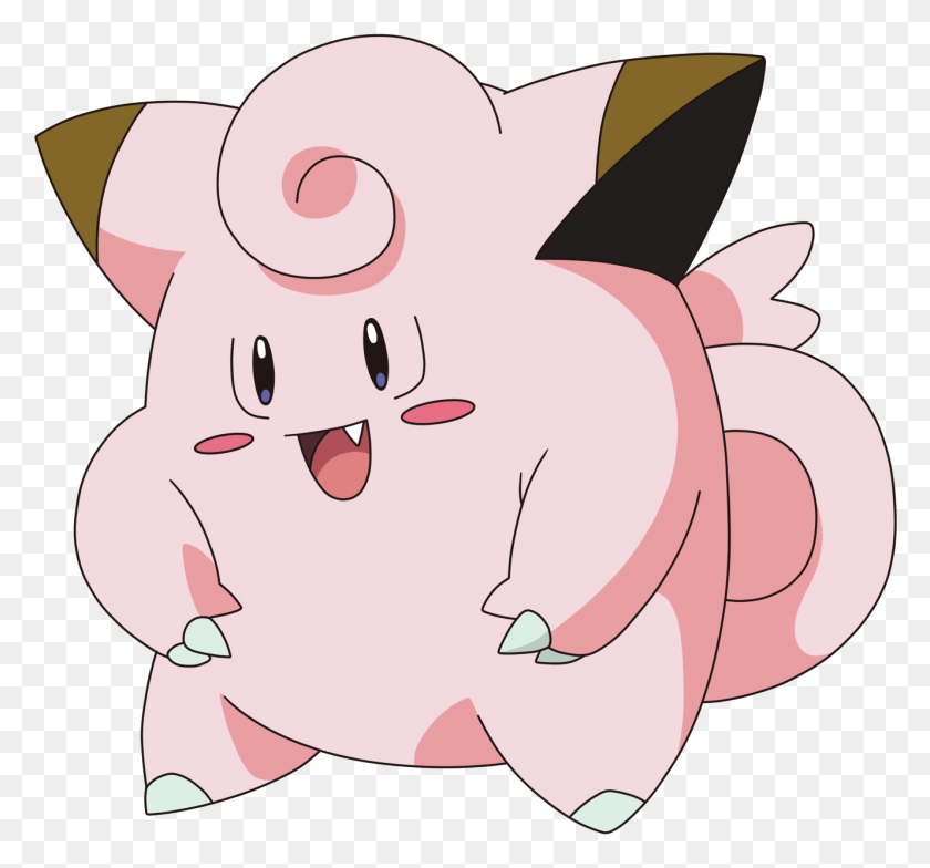 1328x1234 Pokemon Clefairy, Piggy Bank, Mammal HD PNG Download