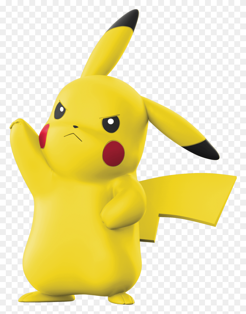 1427x1847 Pokemon Clip Large Pikachu Clip N Go, Toy, Animal, Plush HD PNG Download