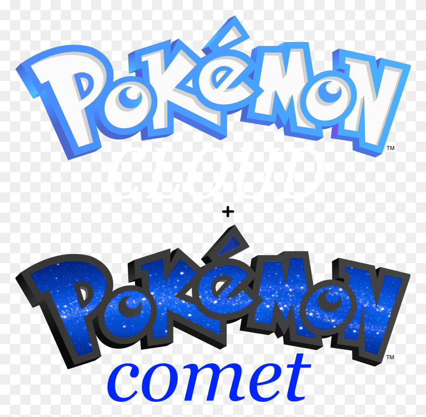 2001x1961 Pokemon Cloud And Pokemon Comet Is A Pokmon Game That Pokemon Transparent Logo, Text, Word, Alphabet HD PNG Download