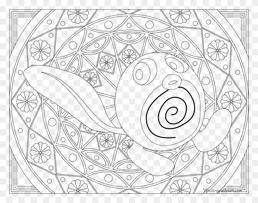 3038x2339 Pokemon Coloring Pages Dragonair, Gray, World Of Warcraft HD PNG Download