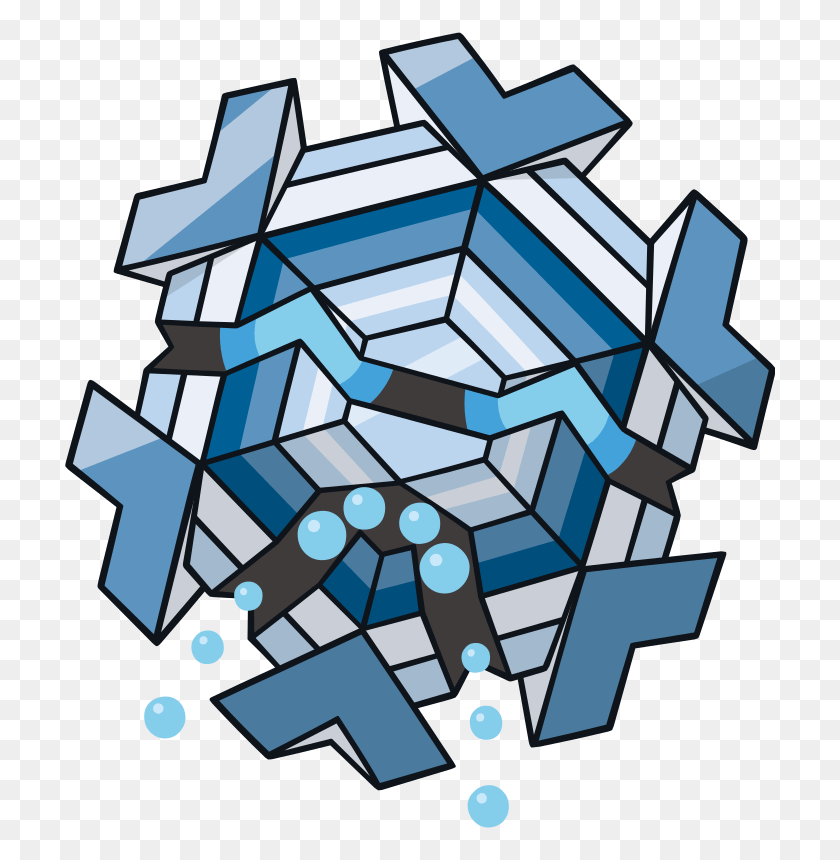 714x800 Descargar Png / Pokemon Cryogonal, Patrón, Gráficos Hd Png