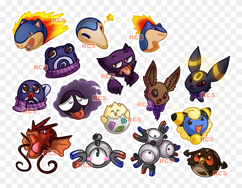 770x595 Pokemon Crystal Icons Cartoon, Label, Text, Graphics HD PNG Download