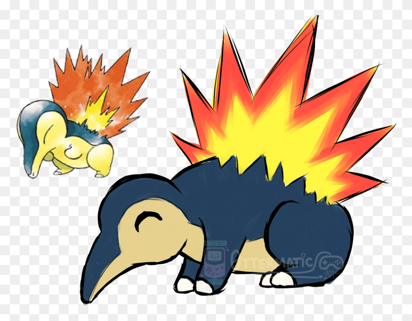 1148x875 Pokemon Cyndaquil, Fire, Animal, Flame HD PNG Download