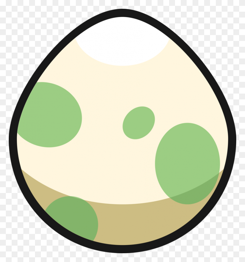 863x925 Pokemon Egg Pokemon Tan Egg With Green Spots, Food, Easter Egg HD PNG Download