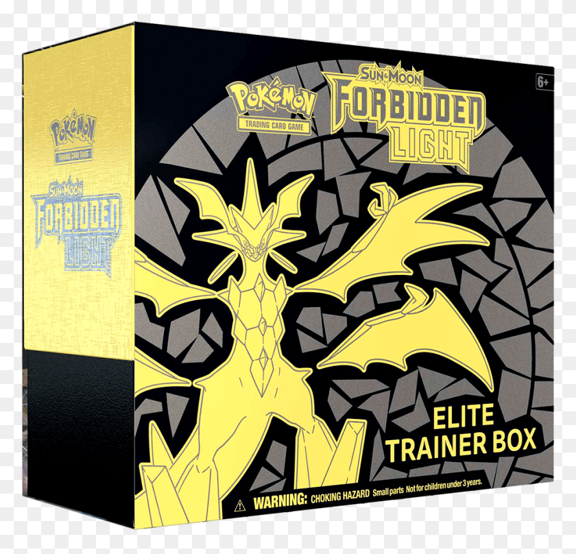 929x891 Pokemon Forbidden Light Elite Trainer Box, Плакат, Реклама, Символ Hd Png Скачать