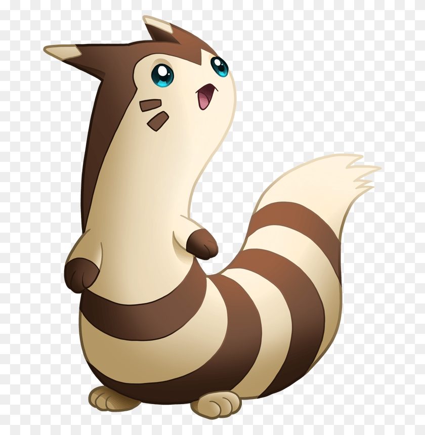 670x800 Pokemon Furret Is A Fictional Character Of Humans, Mammal, Animal, Wildlife HD PNG Download