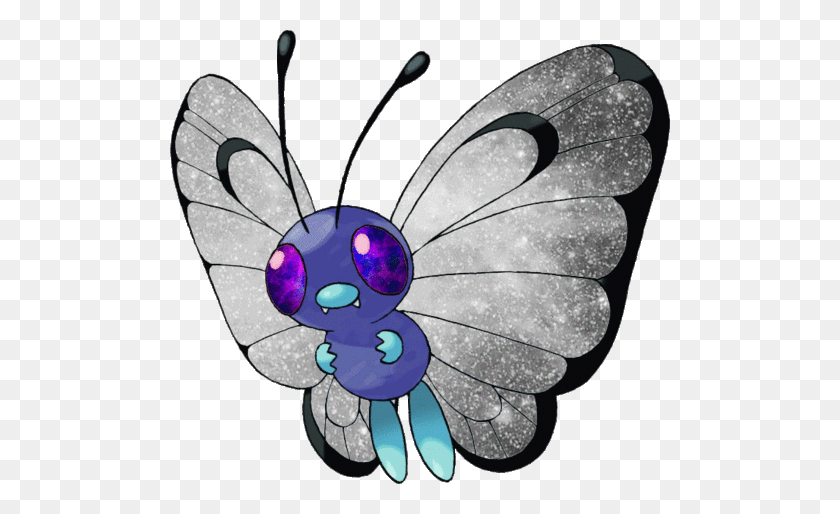 500x454 Pokemon Galaxy Space Butterfly Butterfree Freetoedit Pokemon Butterfree, Accessories, Accessory, Jewelry HD PNG Download