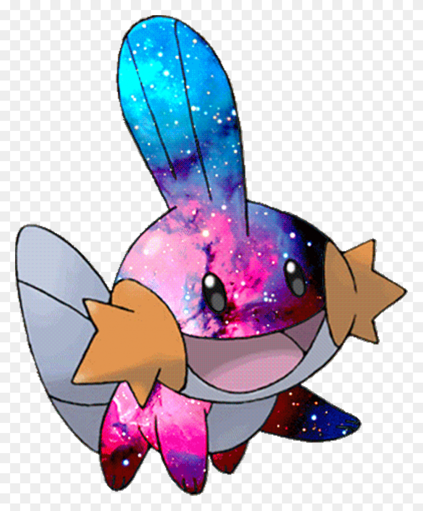 1024x1254 Descargar Pngpokemon Galaxy Space Mudkip Freetoedit Pokemon Water Starters Gen, Iluminación, Aire Libre, Gráficos Hd Png